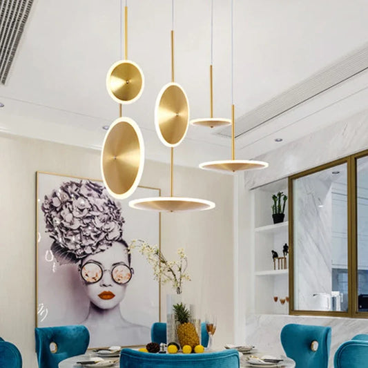 Decorbites™ Gold LED-Pendantdeckenleuchte für Heimdekoration & Kücheninsel