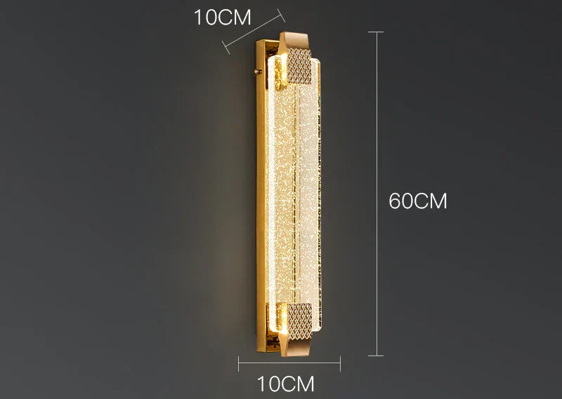 DecorBites™ Crystal Wall Lamp Luxury Bedroom Bedside Living Room Decorative Light