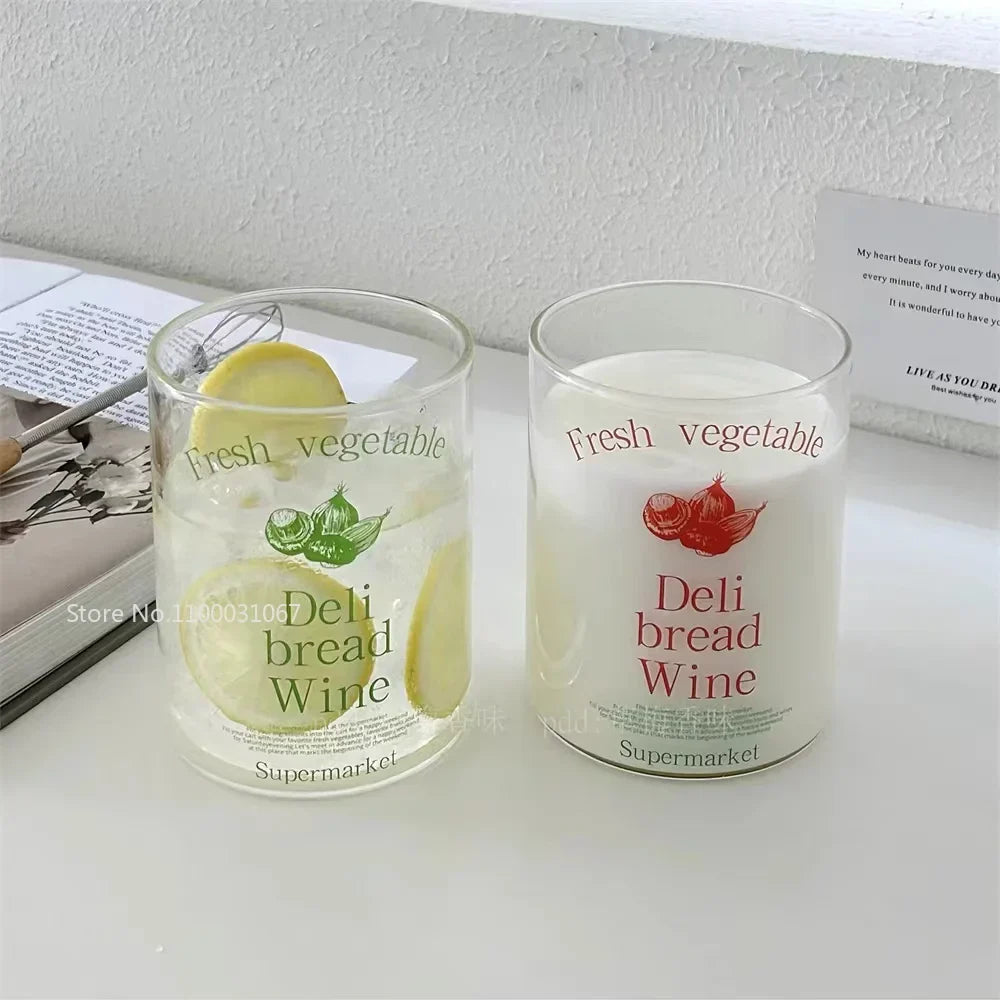 Decorbites™ Glas-Kaffeetasse Teetasse Milchbecher Bierbecher hitzebeständiger Trinkbecher