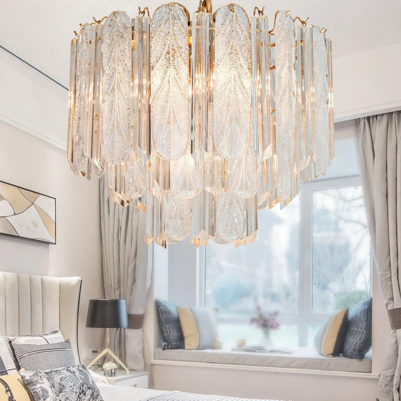 Decorbites™ Kristall-Schlafzimmer-Hängeleuchte: Designer-Luxus-Glasbeleuchtung für das Wohnzimmer