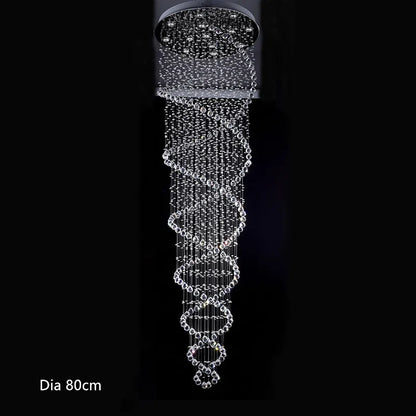 Decorbites™ Kristall-LED-Kronleuchter für moderne Luxus-Treppenbeleuchtung, Schlafzimmer und Hotelbeleuchtung