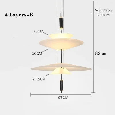 Decorbites™ LED-Akryl-Deckenleuchte als Anhängerlampe für modernes Wohnraum-Dekor-Beleuchtung