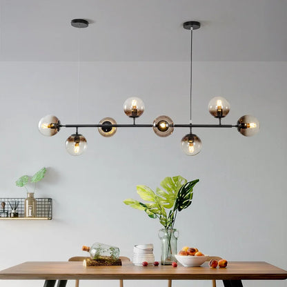 DecorBites™ Glass Ball Pendant Chandelier: Modern Nordic Art Ceiling Lighting for Dining Room & LOFT