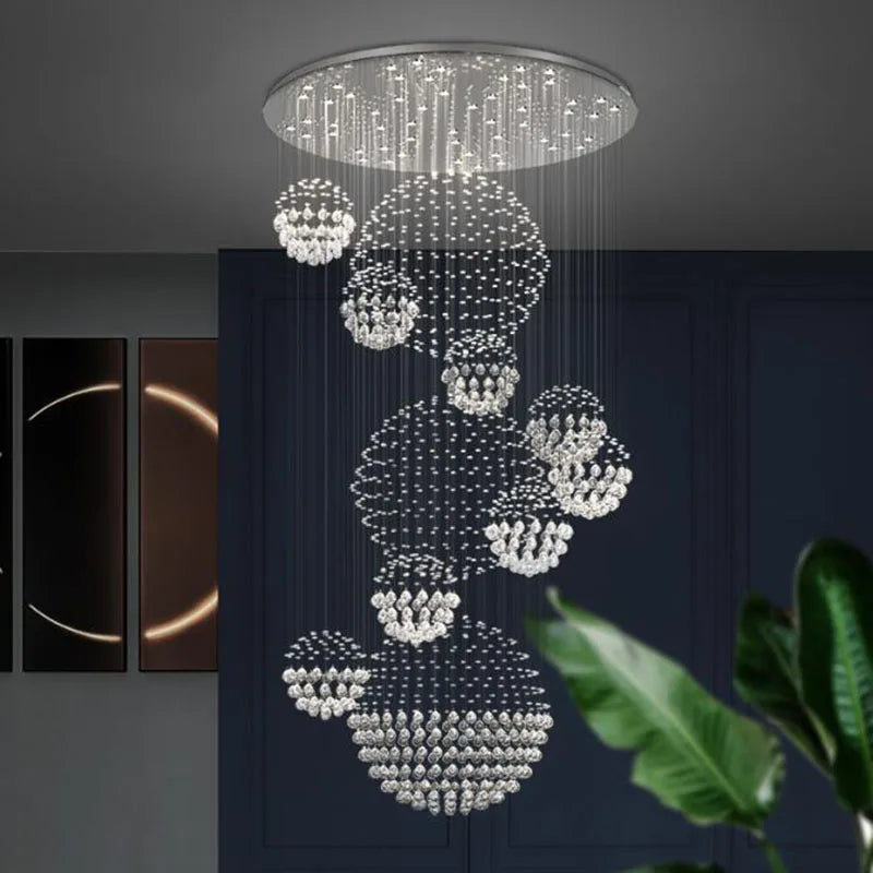 Decorbites™ Kristall-LED-Kronleuchter für große Villendeckenbeleuchtung & elegante Heimdekoration