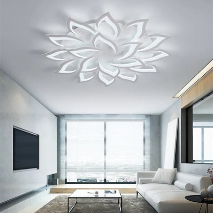 Decorbites™ Lotus-Lüster: Moderne LED-Deckenleuchte für Zuhause, Wohnzimmer, Schlafzimmer.