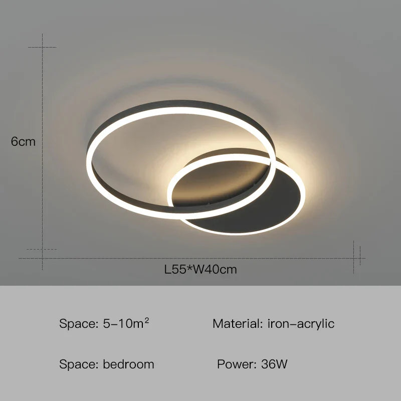 Decorbites™ LED-Deckenleuchter-Ringe Pendelleuchte - Minimalistische Heimbeleuchtung
