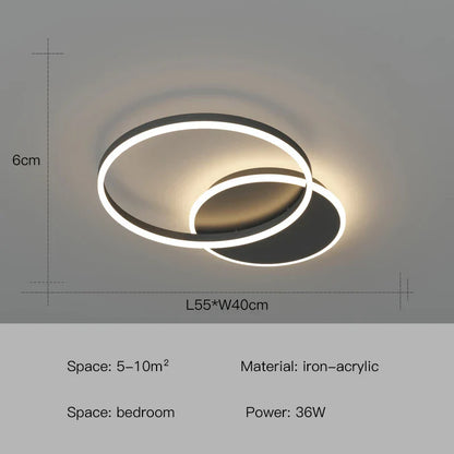 Decorbites™ LED-Deckenleuchter-Ringe Pendelleuchte - Minimalistische Heimbeleuchtung