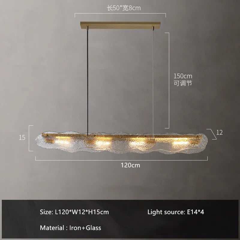 Decorbites™ Kunstglas-Esszimmertisch-Leuchter: Moderne Luxus-LED-Hängeleuchten