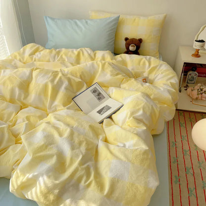 DecorBites™ Diamond Jacquard Duvet Cover, Skin-Friendly & Breathable for All Seasons
