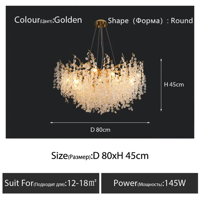 Decorbites™ Kristall-LED-Kronleuchter: Elegantes nordisches Ast-Design für Wohnzimmer, Hotel, Essbereich