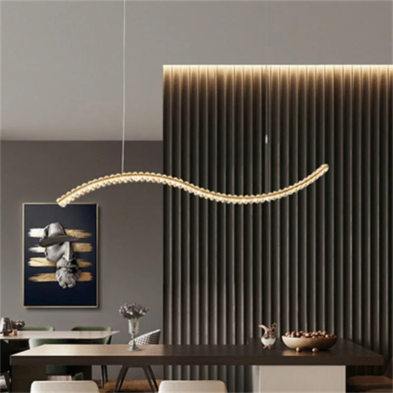 Decorbites™ Crystal-LED-Hängeleuchte: Moderne minimalistische Kronleuchter-Dekoration für Zuhause, Esszimmer und Wohnzimmer