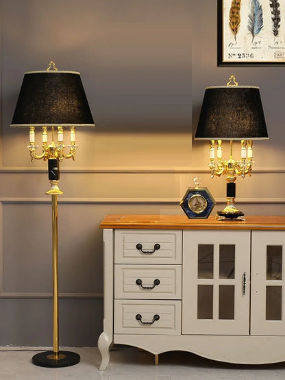 DecorBites™ Crystal Black Table Lamp - Modern Luxury Bedroom Decor