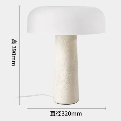 DecorBites™ Cream Marble Table Lamp: Modern LED Bedroom Lighting Fixture