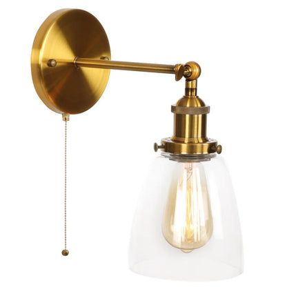 Decorbites™ LED-Wandleuchte mit Zugschalter Industrie-Stil Vintage-Schlafzimmerlampe