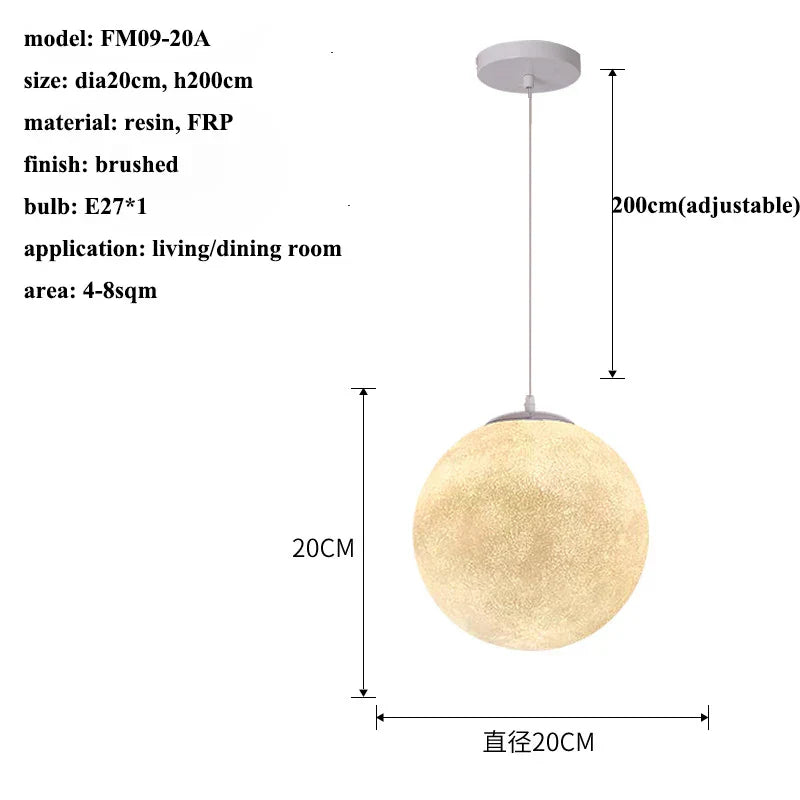 Decorbites™ Sahne-Mond LED-Hängeleuchter: Moderne Beleuchtung für Wohnzimmer, Küche und Schlafzimmer