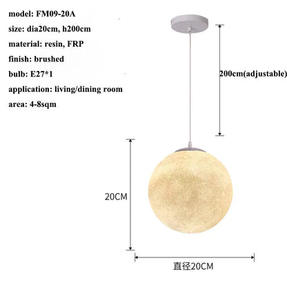Decorbites™ Sahne-Mond LED-Hängeleuchter: Moderne Beleuchtung für Wohnzimmer, Küche und Schlafzimmer