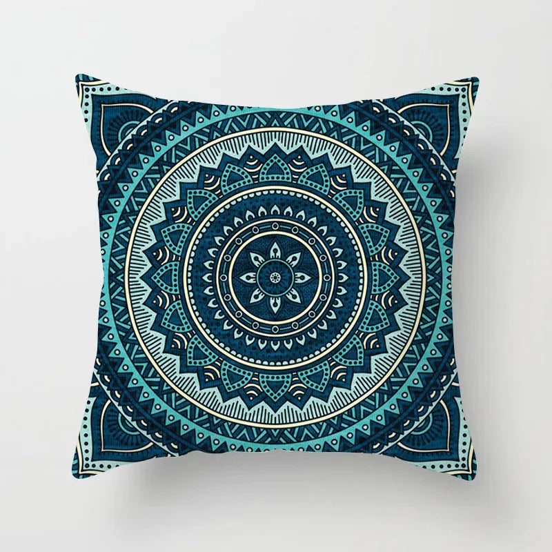 DecorBites™ Geometric Square Pillowcase Ethnic Retro Sofa Pillow Cover 45x45cm Home Decor
