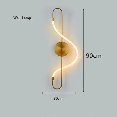 Modern Linear Stainless Steel LED Pendant Light
