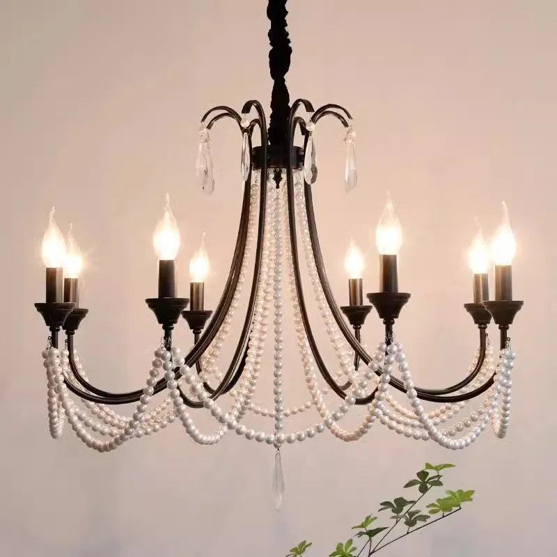 Decorbites™ Elegante Schwarze Kristall-Hängelampe für das Wohnzimmer