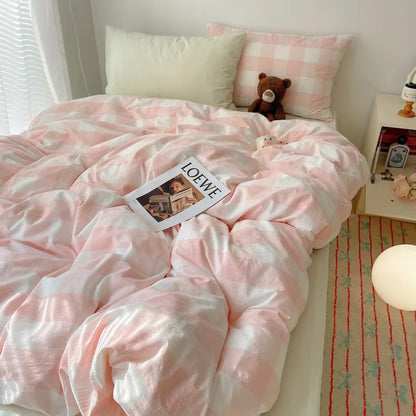 DecorBites™ Diamond Jacquard Duvet Cover, Skin-Friendly & Breathable for All Seasons