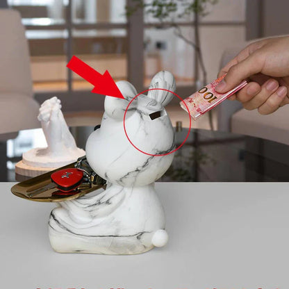 Decorbites™ Graffiti-Bären-Figur | Moderne Wohnraum-Dekorationsstatue | Schlüsselablage-Regal-Skulptur
