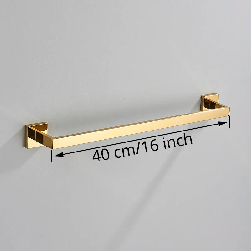 Gold Copper Bath Set