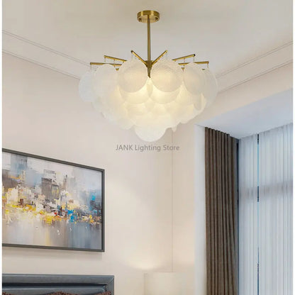 Decorbites™ Glas-LED-Kronleuchter 50 cm Durchmesser für Wohnzimmer, Esszimmer, Kücheninsel – Leuchten
