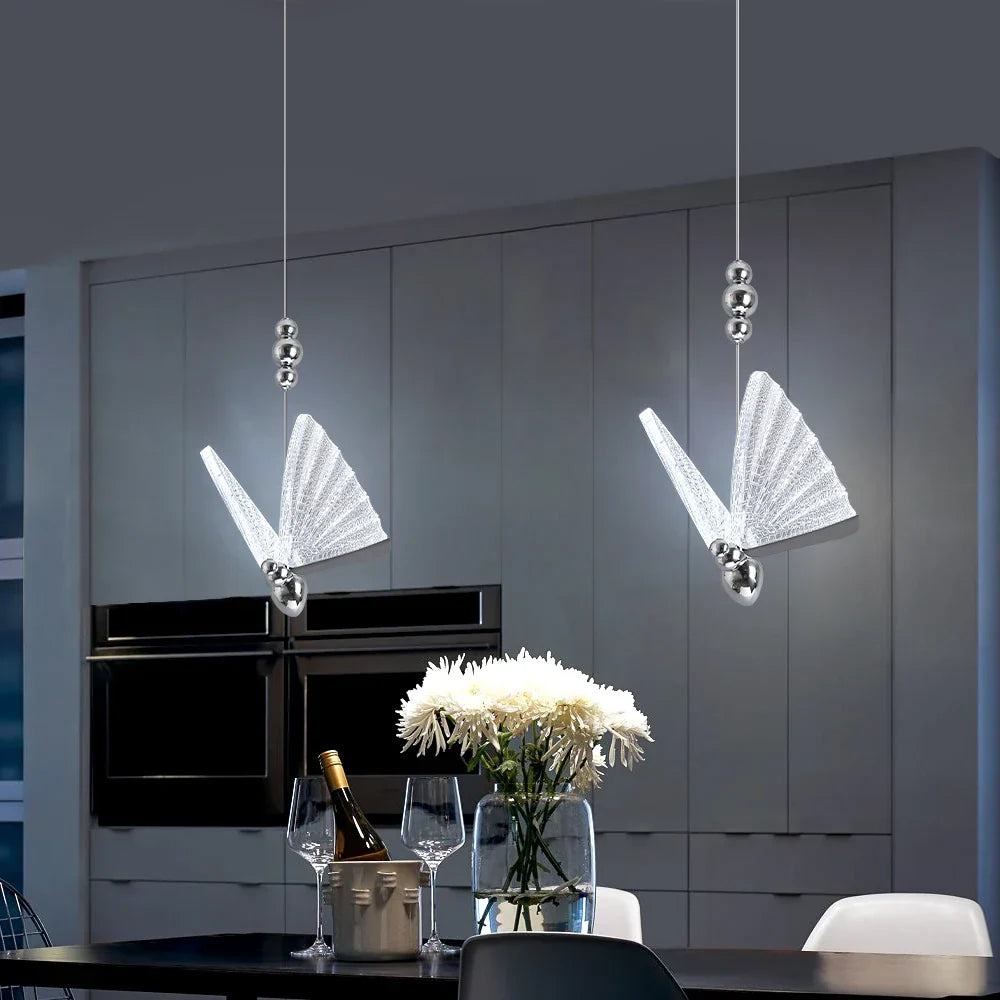 Decorbites™ LED-Schmetterlings-Hängeleuchte für Schlafzimmer und Wohnzimmer: Moderne Kronleuchter-Fixture-Lampen