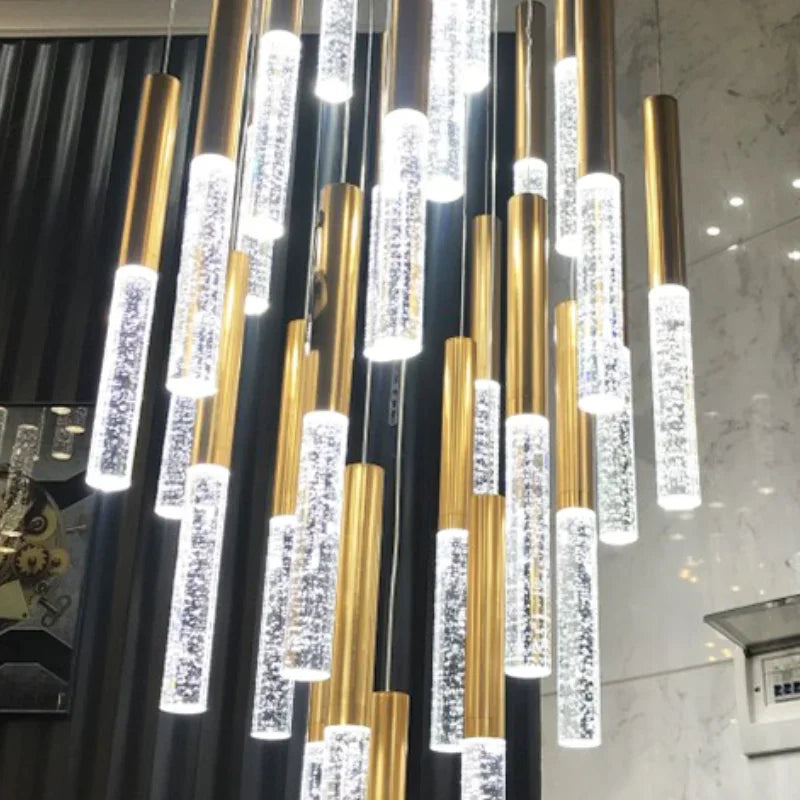 Decorbites™ Kristall-Gold-Lüster für Wohnzimmer, Treppenhaus, Küche – Modernes nordisches Design