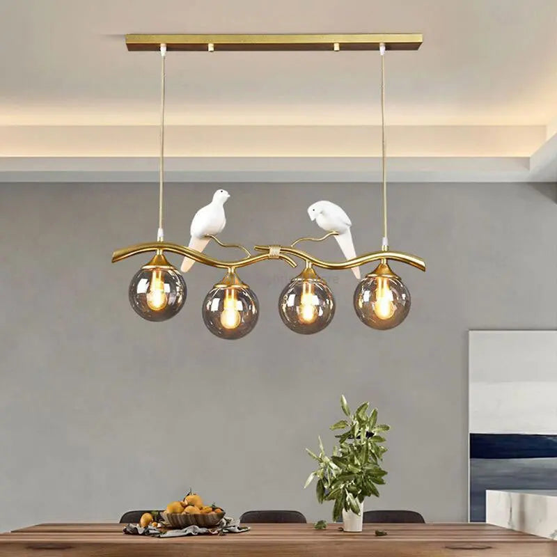 DecorBites™ Glass Pendant Lights for Living Room, Restaurant & Counter, LED Interior Decor Lamps