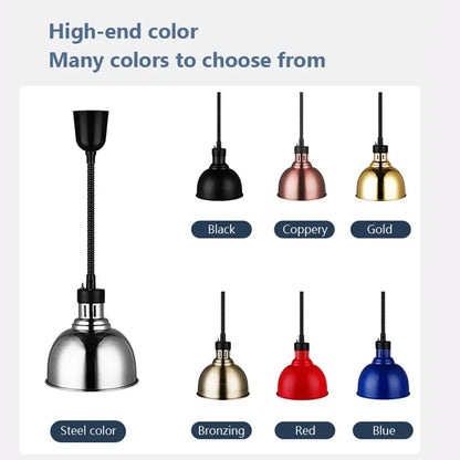 DecorBites™ Industrial Electric Heat Lamp for Food Heating Chandeliers