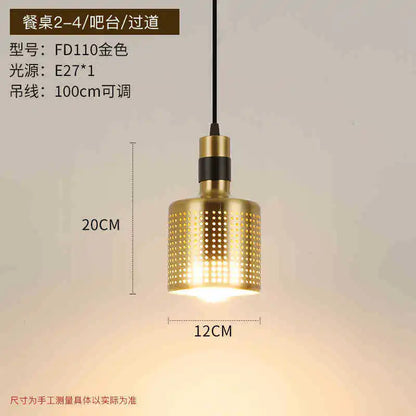 DecorBites™ Gold Nordic Chandelier for Kitchen Bedroom Living Room Study Loft Aisle