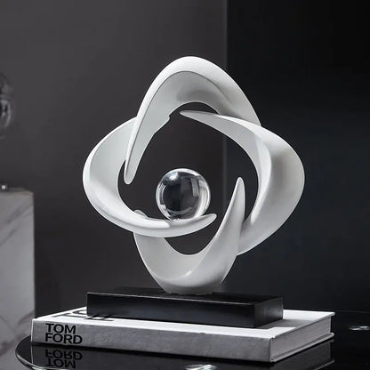 Decorbites™ Abstrakte Harz-Skulptur als Figur für die Hausdekoration & Tischdekoration
