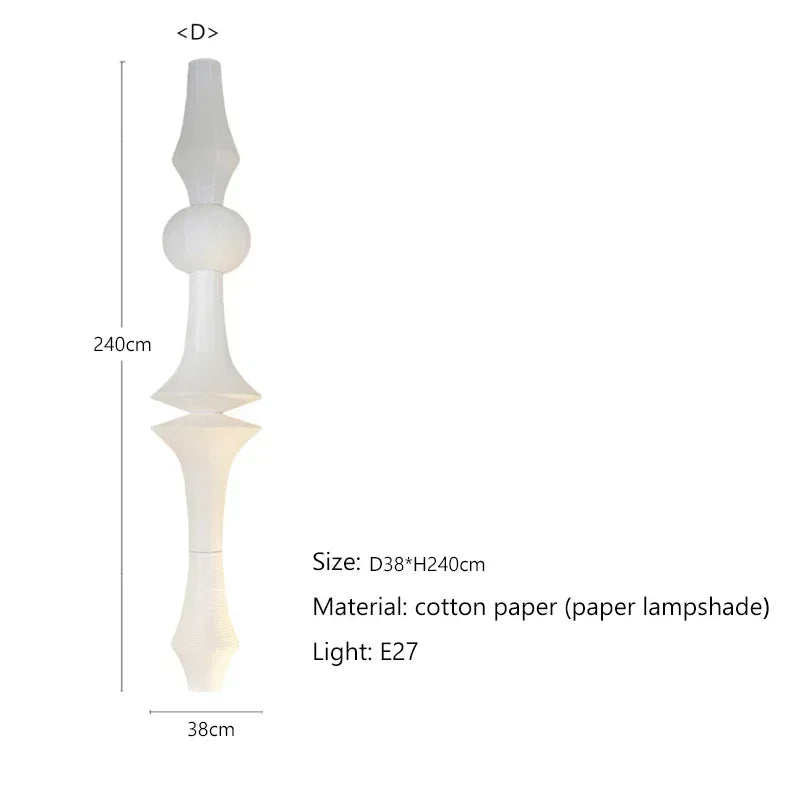 Cotton Paper Wabi Sabi Lamp
