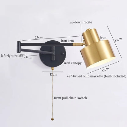 DecorBites™ Iron Art LED Wall Lamp for Bedroom Stair Kitchen Living Room Decor