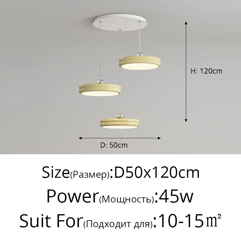 Decorbites™ kreisförmige dimmbare Pendelleuchte moderne Kronleuchter für Esszimmer, Kücheninsel