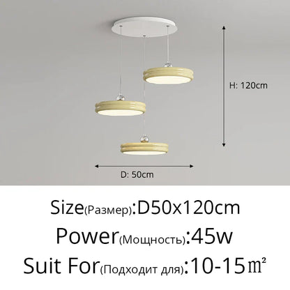 Decorbites™ kreisförmige dimmbare Pendelleuchte moderne Kronleuchter für Esszimmer, Kücheninsel