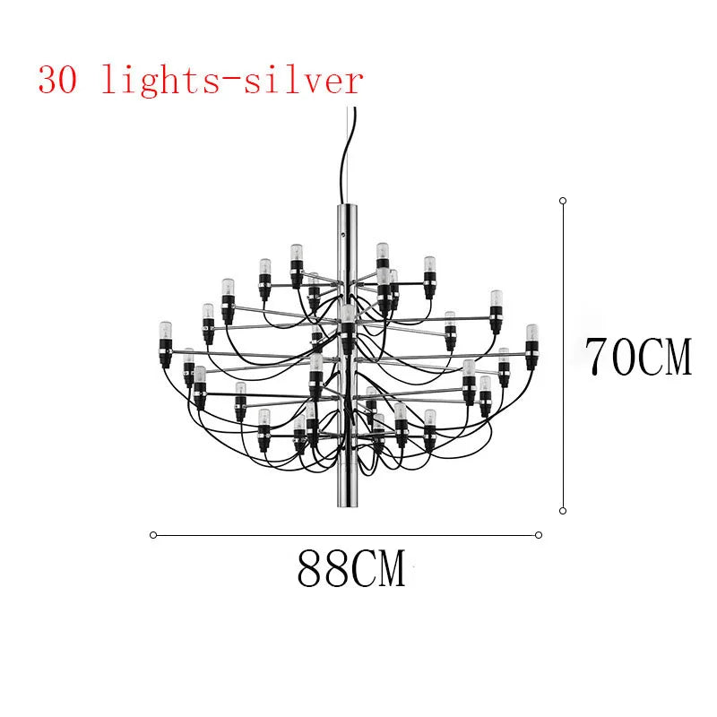 Decorbites™ LED-Kerzen-Lüster: Elegantes italienisches Design-Pendant-Licht für die Heimdekoration