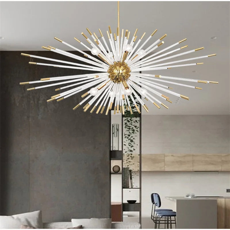 DecorBites™ Crystal Dandelion LED Chandelier for Luxury Indoor Decor