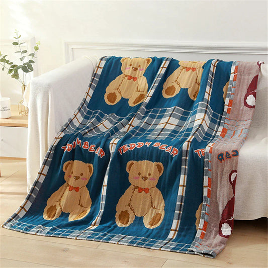 Decorbites™ Kinder-Bademansche aus 5-lagiger Gaze-Baumwolle - 120*150 cm