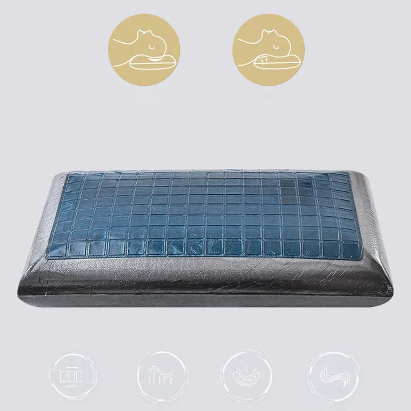DecorBites™ Bamboo Charcoal Memory Foam Cooling Pillow with Pillowcase
