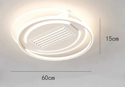 Decorbites™ Kinderzimmer-Deckenventilator mit Fernbedienung & Licht - Moderner blattloser LED-Ventilator