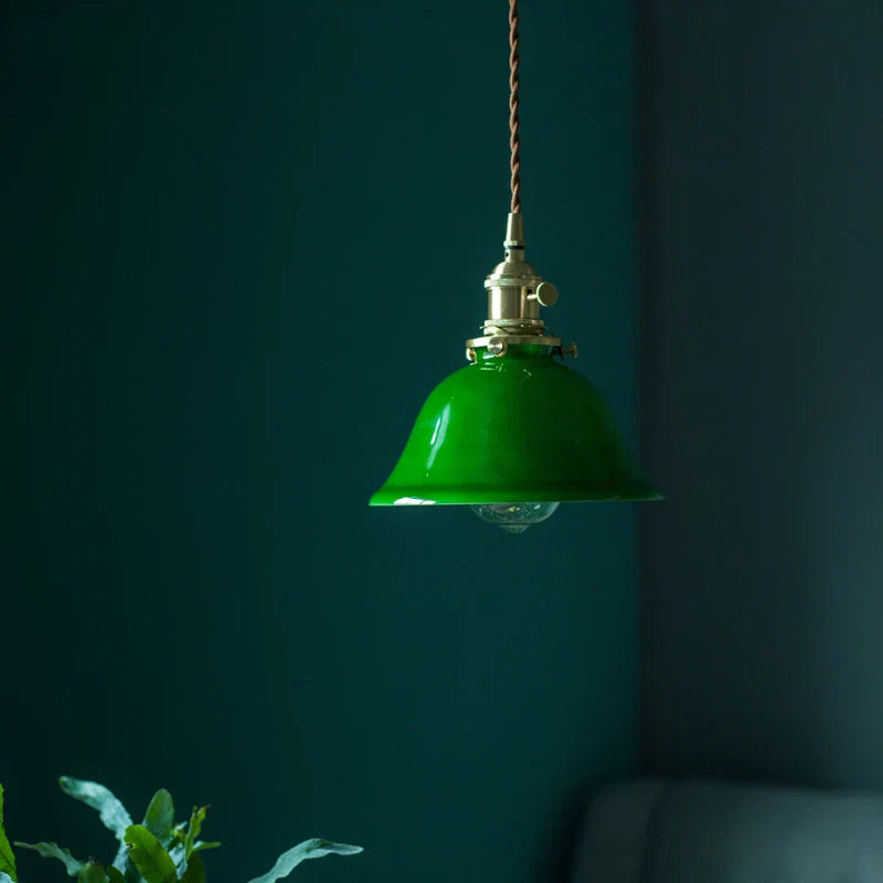 Green Vintage Pendant Light Japanese-America Style