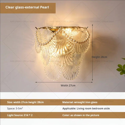 Decorbites™ Luxus-Kristallglas-Wandleuchte für Gang, Wohnzimmer, Schlafzimmer & Flurbeleuchtung