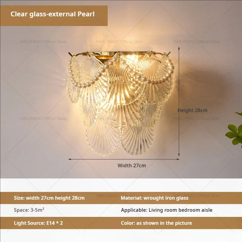 Crystal Glass Wall Lamp