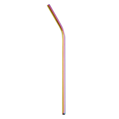 Decorbites™ 304-Edelstahl-Wiederverwendbare-Trinkhalme-Set für Getränke – Umweltfreundliche Metall Gebogene & Gerade