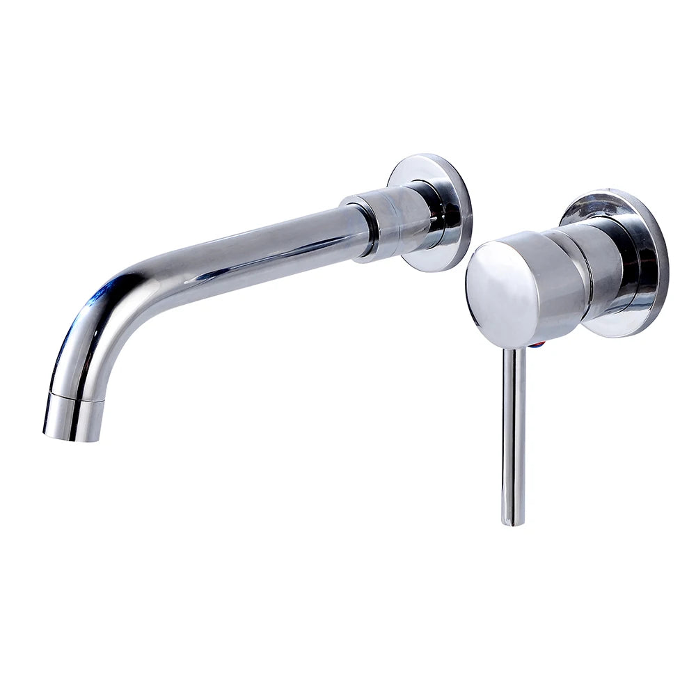 Brass Wall Mounted Bathroom Faucet