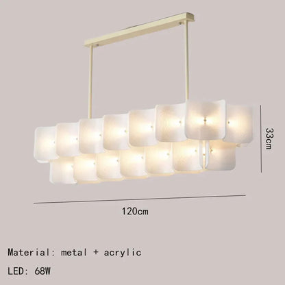 Decorbites™ LED-Kronleuchter: Moderne Acryl-Küchenbeleuchtung mit verstellbarer Dimmung