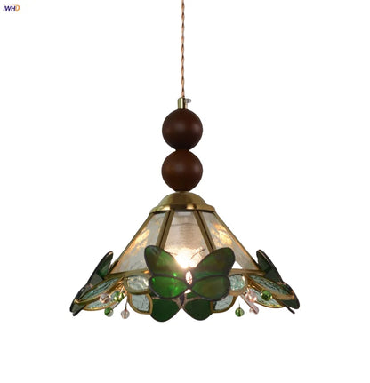 Decorbites™ Klar-Glas-LED-Pendantleuchte Tiffany-Schmetterling Hängelampe