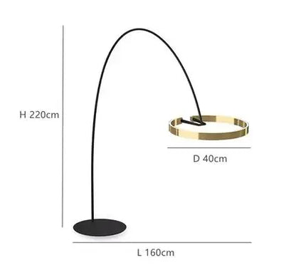 Decorbites™ kreisförmige Leucht-LED-Stehlampe für elegante Wohnräume